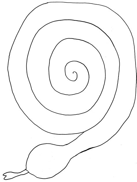 snake mobile template snake drawing spiral drawing pattern activities