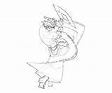 Guilty Gear Anji Mito Character Coloring Pages sketch template