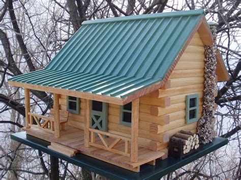 log cabin birdhouse   etsy unique bird houses bird houses diy bird house plans