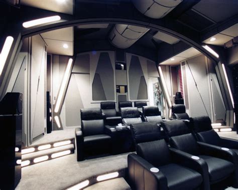 glimpse   ultimate star wars home theater themed   death star luxurylaunches
