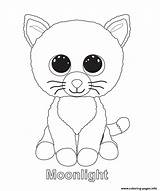 Coloring Beanie Boo Moonlight Pages Printable sketch template