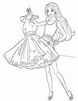 Barbie Coloring Pages Color Drawing Printable Z31 Colouring Dress Book Fashion Getdrawings sketch template