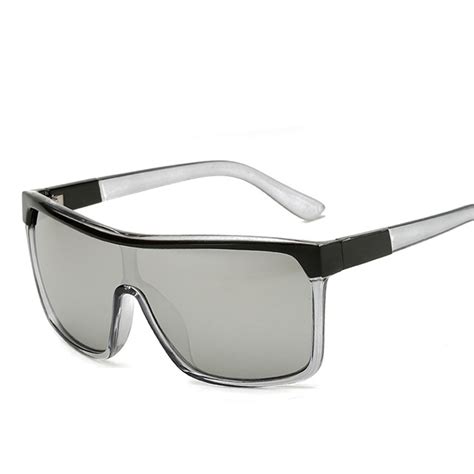 buy vision square shield sunglasses men driving 2017