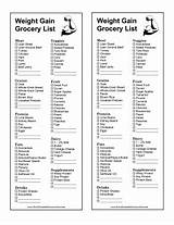 Weight Gain Grocery List
