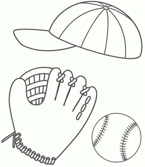 printable baseball glove template