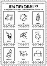 Syllable Kindergarten Worksheets Print Syllables Worksheet Many Worksheeto Via sketch template