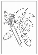 Sonic Coloring Pages Hedgehog Printable Birthday sketch template