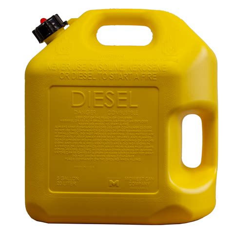 midwest  company  gallon diesel  fuel container  auto shut  yellow  ebay