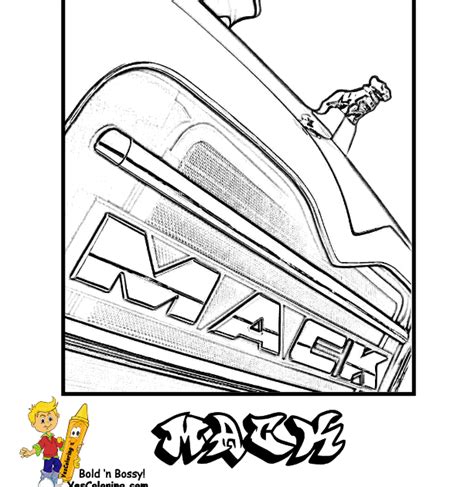 mack truck coloring pages printable coloring pages