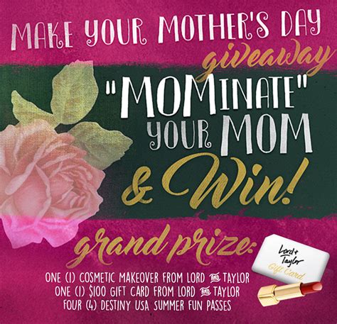 mominate your mom and win destiny usa