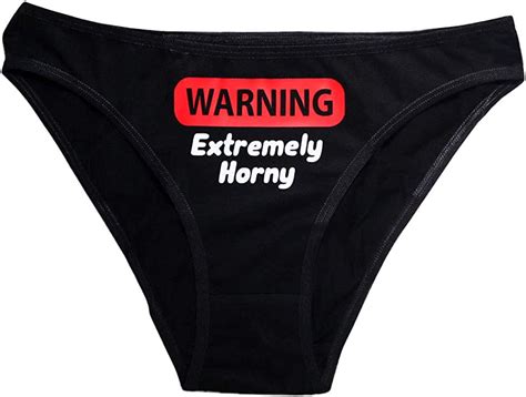 Ebsem Warning Extremely Horny Sexy Hipster Bikini Womens Funny