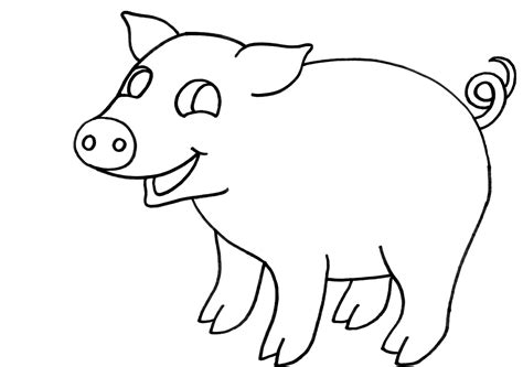 coloring pig clipart  clipart