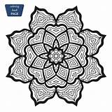 Islamic Antistress Medallion Symbol sketch template