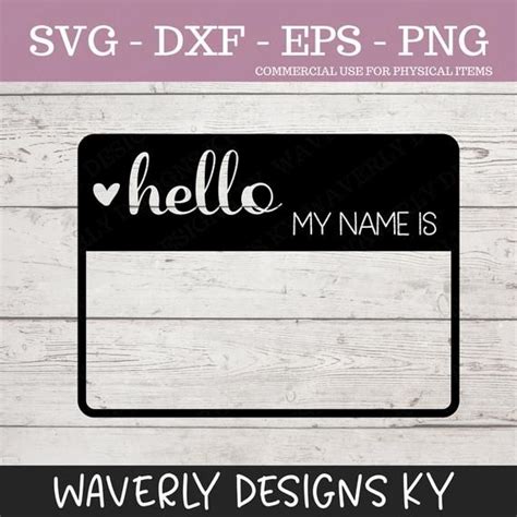 Hello My Name Is Svg Newborn Svg Hello Im New Here Svg