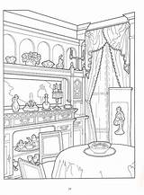 Coloring Pages Victorian House Adults Colouring Room Adult Book Printable Color Houses Architecture Library Google Sheets Coloringhome Getcolorings Scenery Kids sketch template