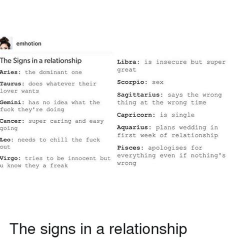 Emhotion The Signs In A Relationship Libra Is Insecure But Super Great