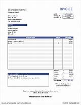 Images of Invoice Template Excel