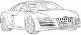 Audi Coloring Pages R8 Cars Rs Colouring Coupe Mandala Kids Choose Board sketch template