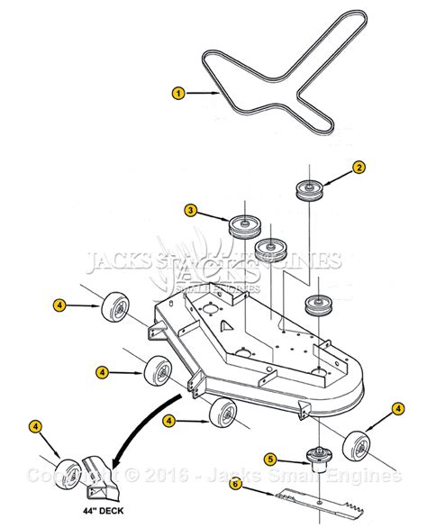 hustler super  parts diagram  deck mower
