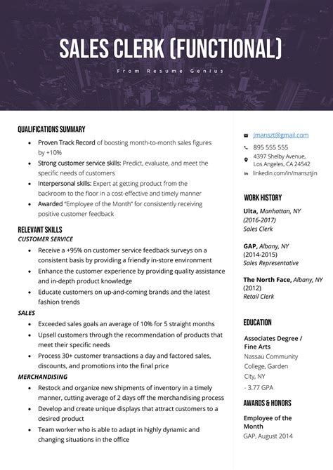 qualifications summary  resume   learning