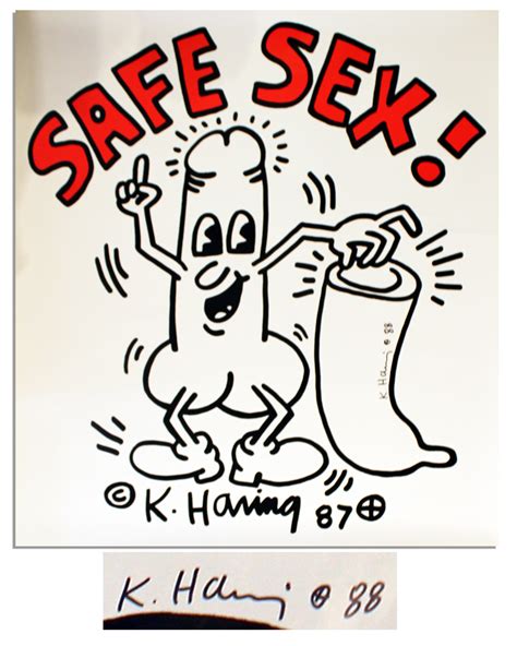 lot detail keith haring s famous illustration promoting