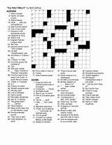 Gaffney Crossword Contest sketch template