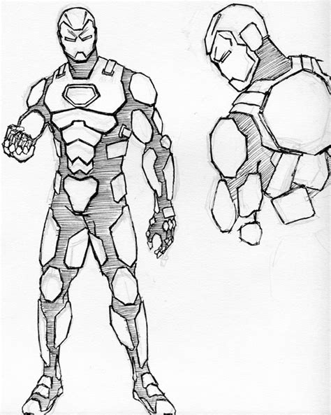 easy iron man drawing at getdrawings free download