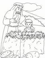 Abraham Coloring Pages Altar Bible Isaac Drawing Story Genesis Sarah Para Colorear Kids Characters Printable Character Sheets Niños Ot Born sketch template