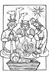 Kings Coloring Three Pages Wise Men Mehndi Printable Getcolorings Color sketch template