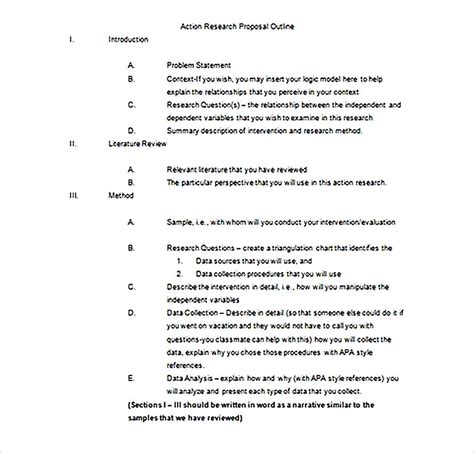 format  outline  research paper