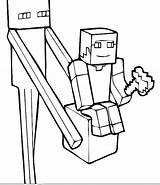Minecraft Herobrine Coloring Pages Enderman Printable Creeper Mutant Color Girl Wither Drawing Print Pickaxe Printables Getcolorings Dantdm Stairs Skins Calendar sketch template