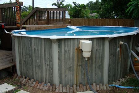 replace top rails  pool