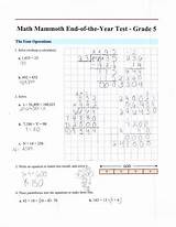 Pictures of Diagnostic Maths Test Year 3