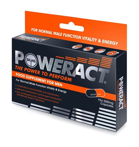 Poweract Food Supplement Help Male Performance Sexual