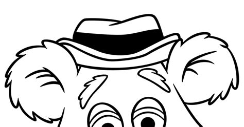 kids page  muppets fozzie bear face coloring pages