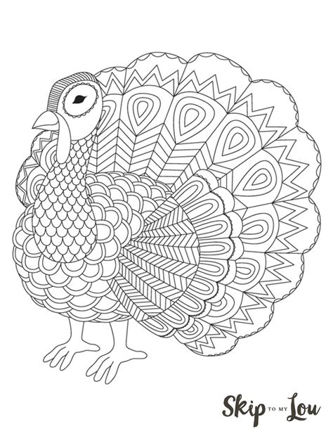 cutest  turkey coloring pages skip   lou