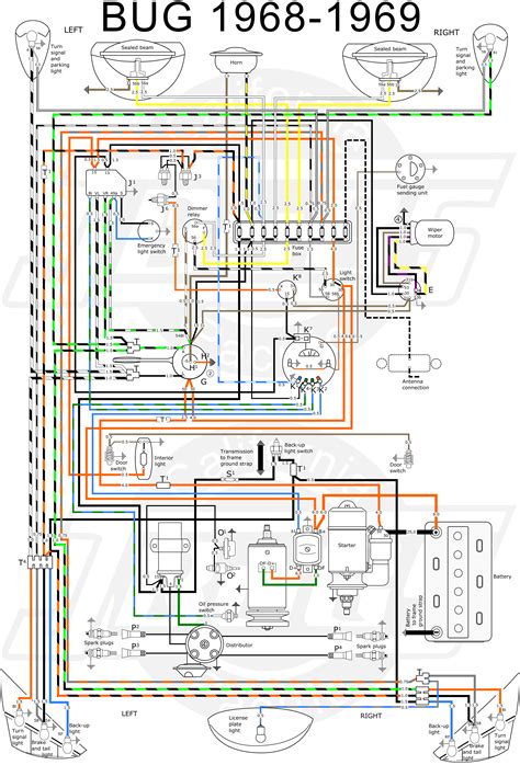 turn signal wiring diagram  vw