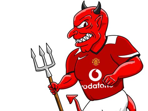 manchester united red devil anime picture