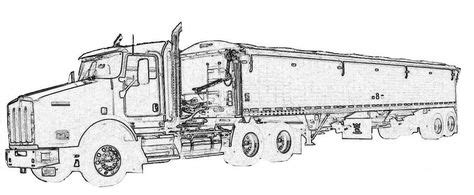 ideas  semi truck coloring pages vehicles