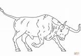 Coloring Bull Spain Pages Spanish Fighting Printable Drawing Buffalo Colorings Crafts sketch template