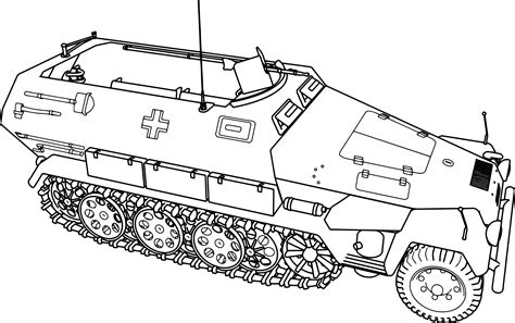 cool hanomag sd kfz  tank coloring page monster truck coloring pages