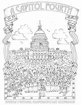 Coloring Pages Washington July Dc Monument 4th Capitol Adults Fourth Printable National Print Monuments Color Hand Washing Pdf Pbs Getcolorings sketch template