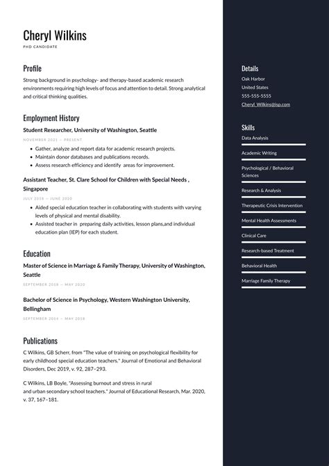 phd resume examples writing tips   guide resumeio