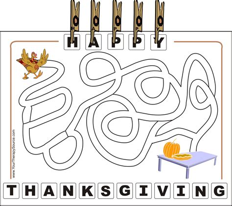 thanksgiving printable  therapy source www