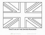 Coloring Flag Pages England British Flags Jack London Template Union Worksheet Colouring Britain Worksheets Education Printable Note English Colors Passport sketch template