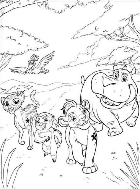 lion guard coloring pages leao  colorir desenhos guarda  leao