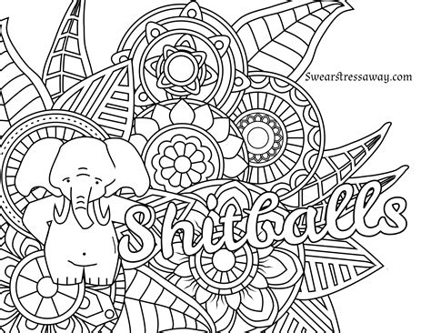coloring pages  adults words  getdrawings
