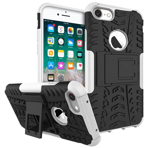 dual layer shockproof case  apple iphone   white