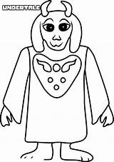 Coloring Undertale Toriel Pages Printable Adults Kids sketch template