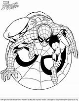 Spider Man Coloring Color Sheet Library Pages sketch template